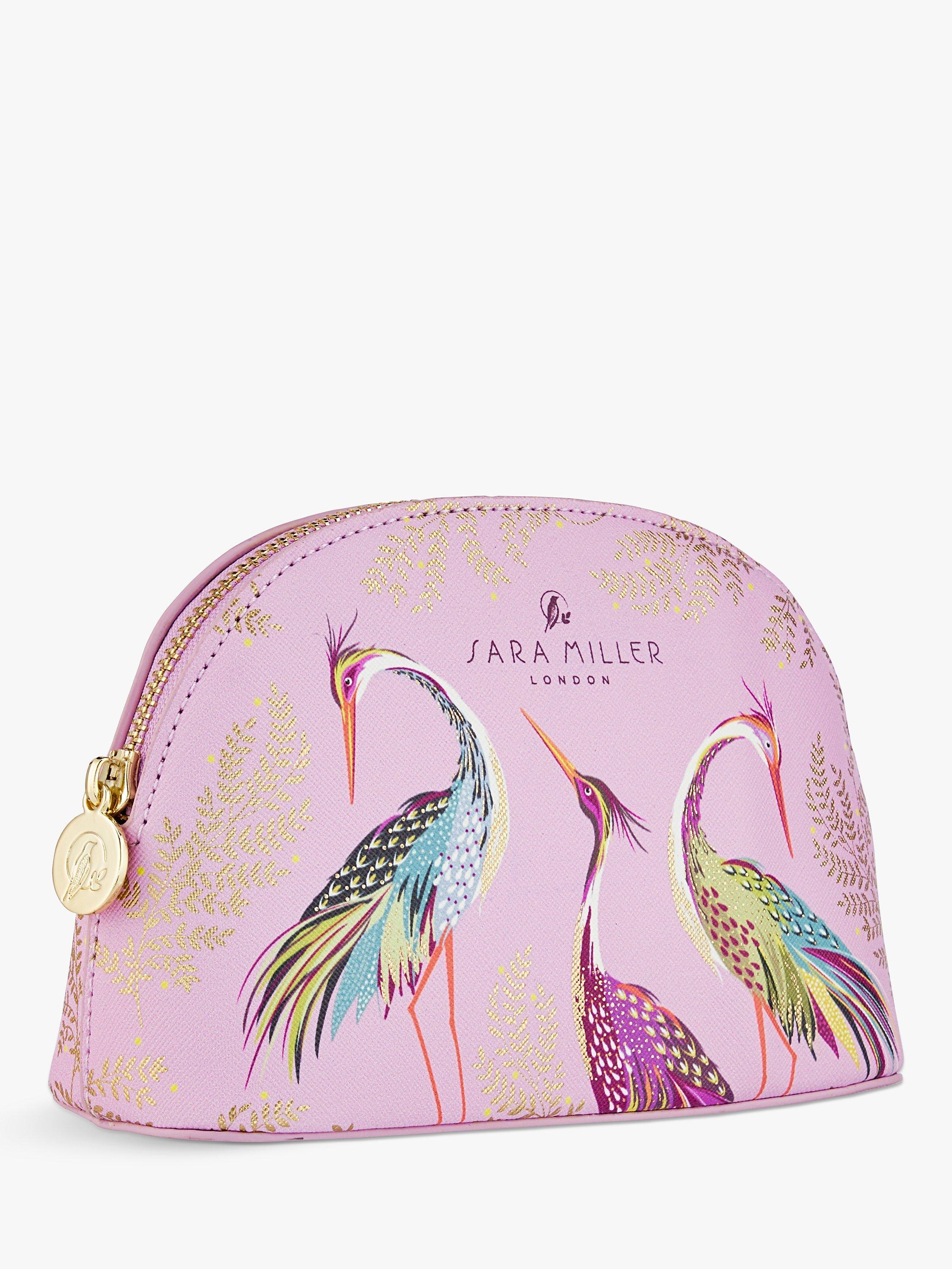Product image 2 of 4, which shows Sara Miller London Haveli Garden Cosmetic Bag, Pink/Multi