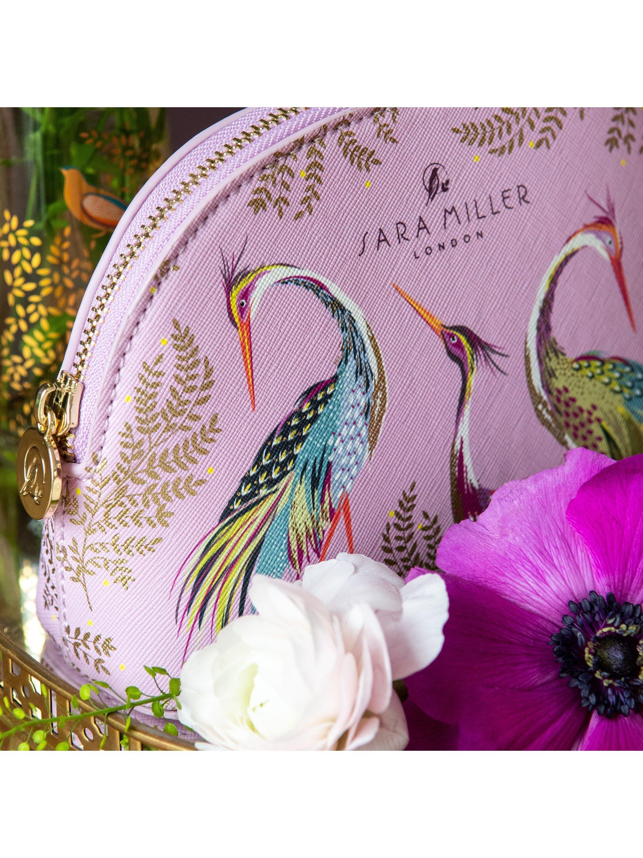 Product image 3 of 4, which shows Sara Miller London Haveli Garden Cosmetic Bag, Pink/Multi