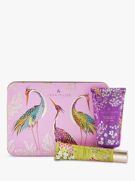 Sara Miller Tropical Birds Hand Cream & Lip Gloss Gift Set, Multi