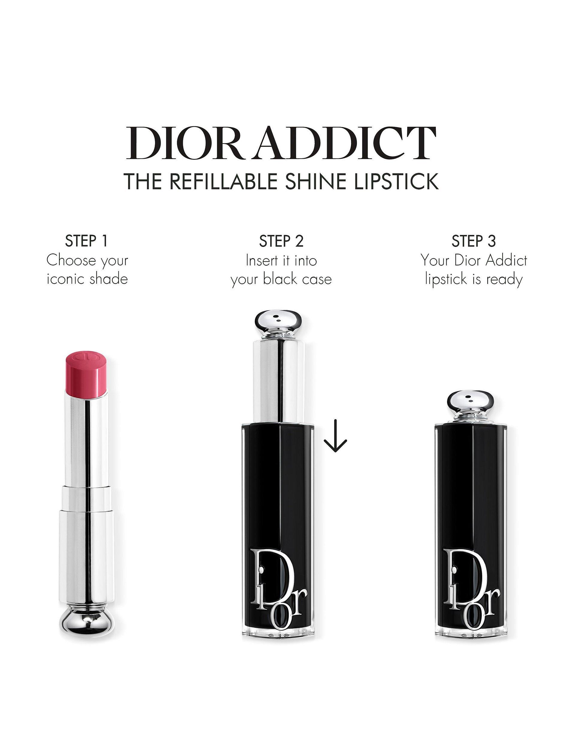 Product image 3 of 6, which shows DIOR Addict Shine Lipstick Refill, 652 Rose Dior