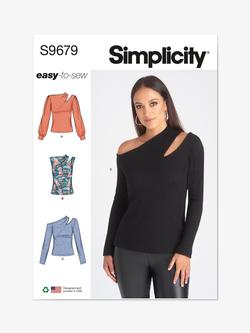 Simplicity Knit Tops Sewing Pattern, S9679, Multi