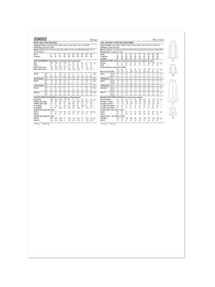 Simplicity Misses' Skirts Trousers and Shorts Sewing Pattern, S9682 - view 2, Multi