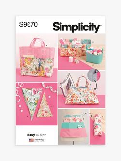 Simplicity Sewing Room Accessories Sewing Pattern, S9670OS, 