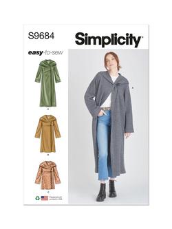 Simplicity Misses' Hooded Coats and Jacket Sewing Pattern, S9684, Multi