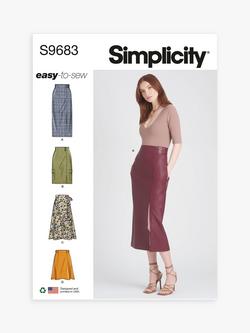 Simplicity Misses' Skirts Sewing Pattern, S9683, Multi