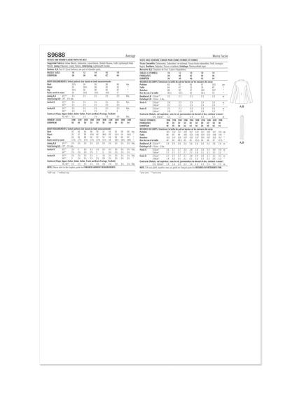 Simplicity Misses' and Women's Jacket with Tie Belt Sewing Pattern, S9688M1 - view 2, 