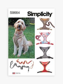 Simplicity Dog Harness Sewing Pattern, S9664A, 