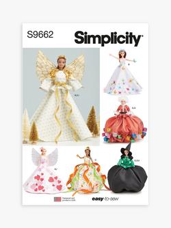 Simplicity Holiday Fashion Doll Clothes Sewing Pattern, S9662OS, 