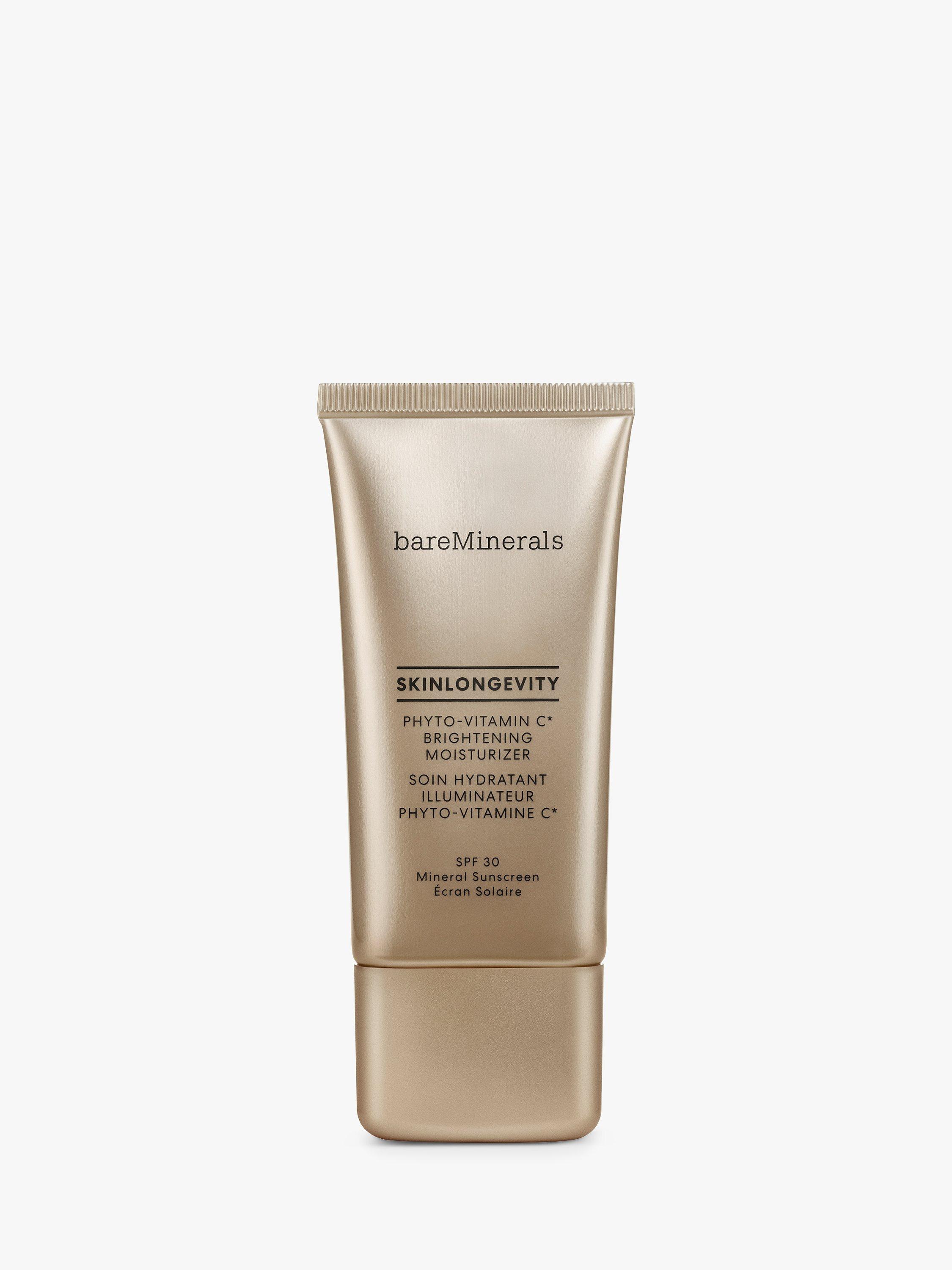 Product image 1 of 7, which shows bareMinerals SKINLONGEVITY Phyto-Vitamin C Brightening Moisturiser SPF 30, 50ml