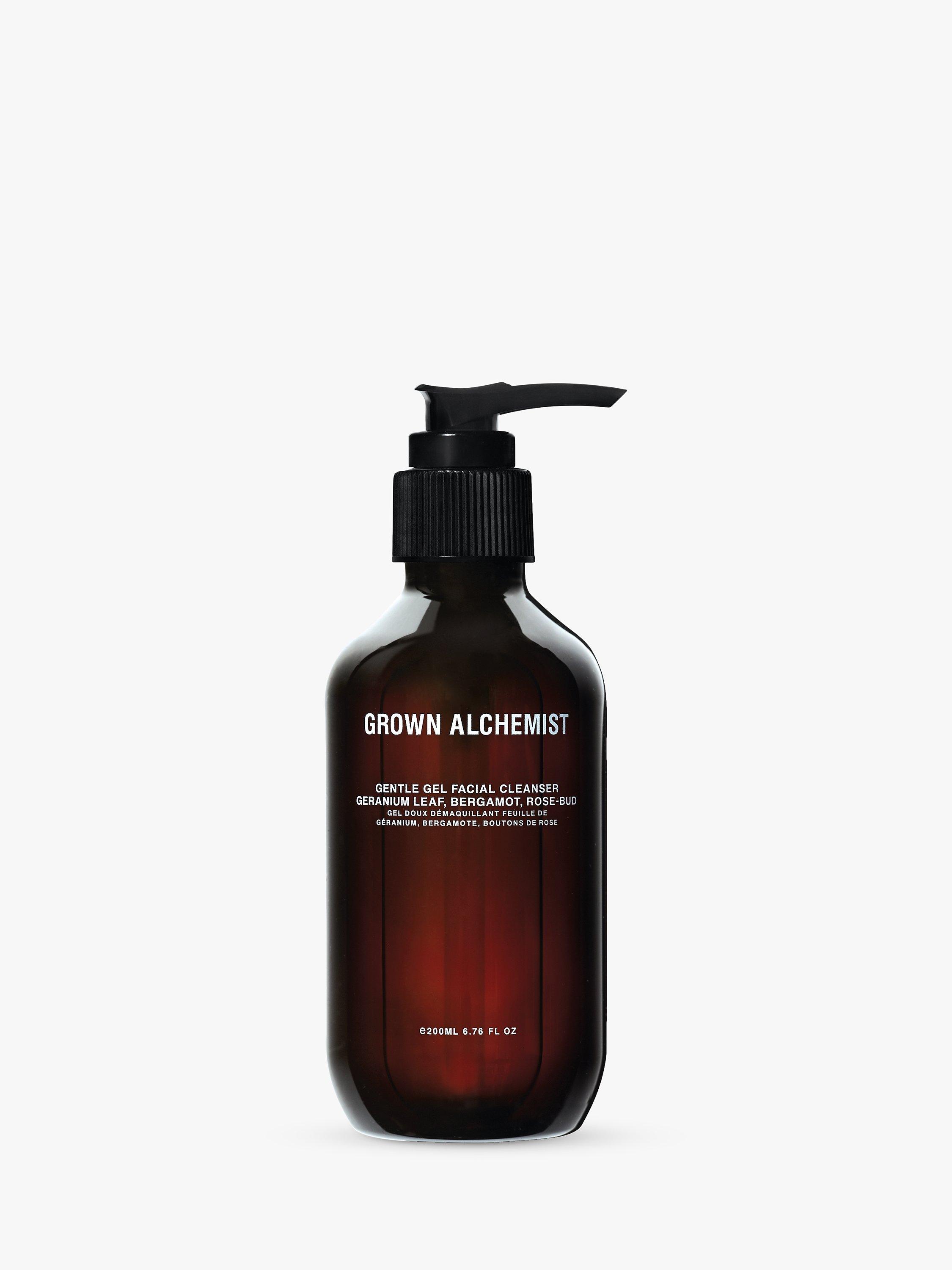 Product image 1 of 9, which shows Grown Alchemist Gentle Gel Facial Cleanser: Geranium Leaf, Bergamot, Rosebud, 200ml