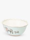 Yvonne Ellen Elephant Fine China Serving Bowl, 25cm, Blue/Multi