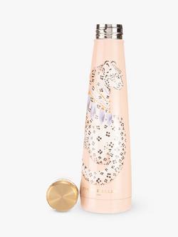 Yvonne Ellen Leopard Stainless Steel Drinks Bottle, 400ml, Pink/Multi - view 2, Multi