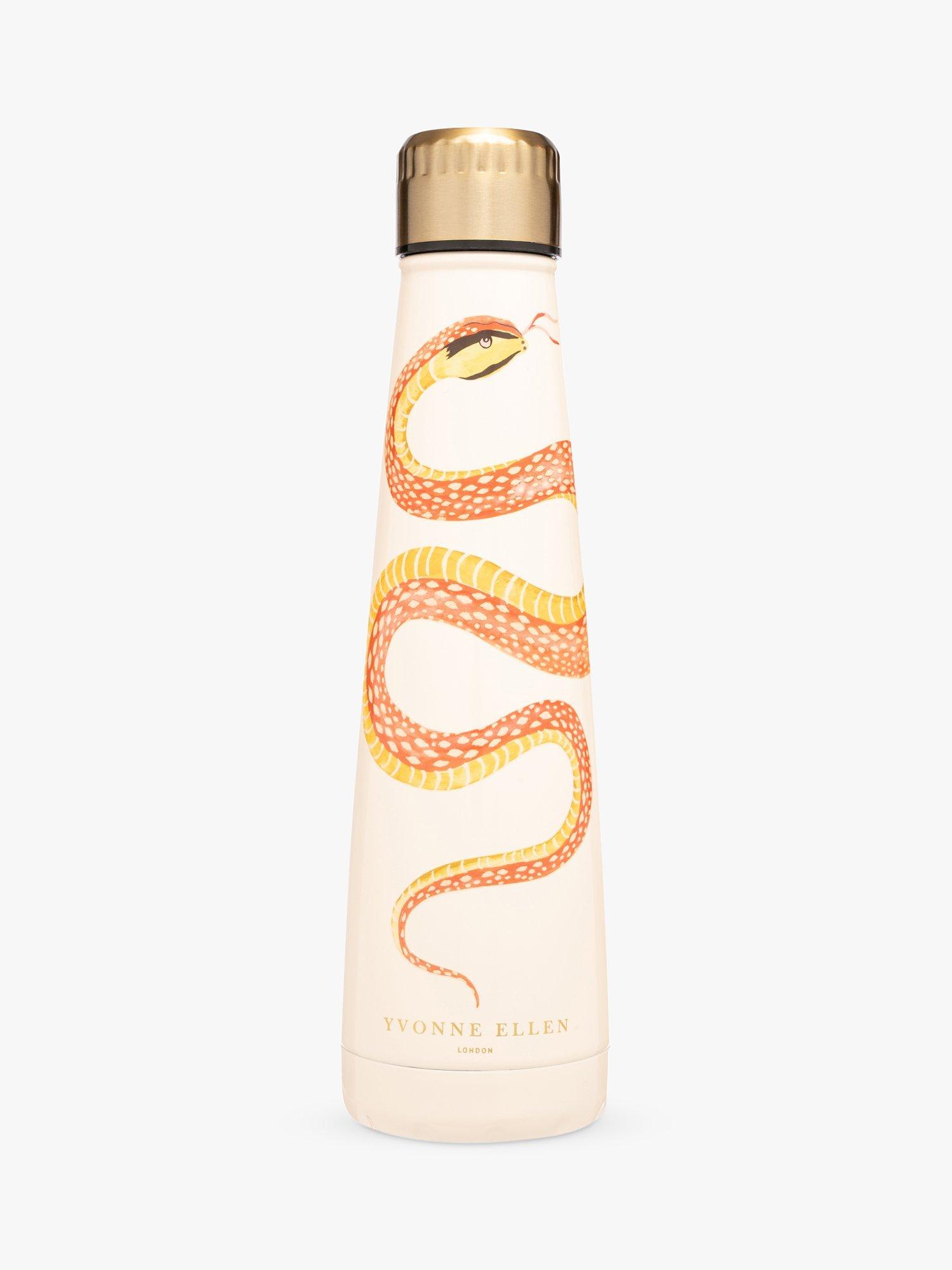 Yvonne Ellen Snake Stainless Steel Drinks Bottle, 400ml, Orange