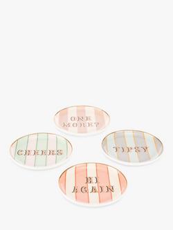 Yvonne Ellen Slogan Round Ceramic Coasters, Set of 4, Assorted - view 2, Multi