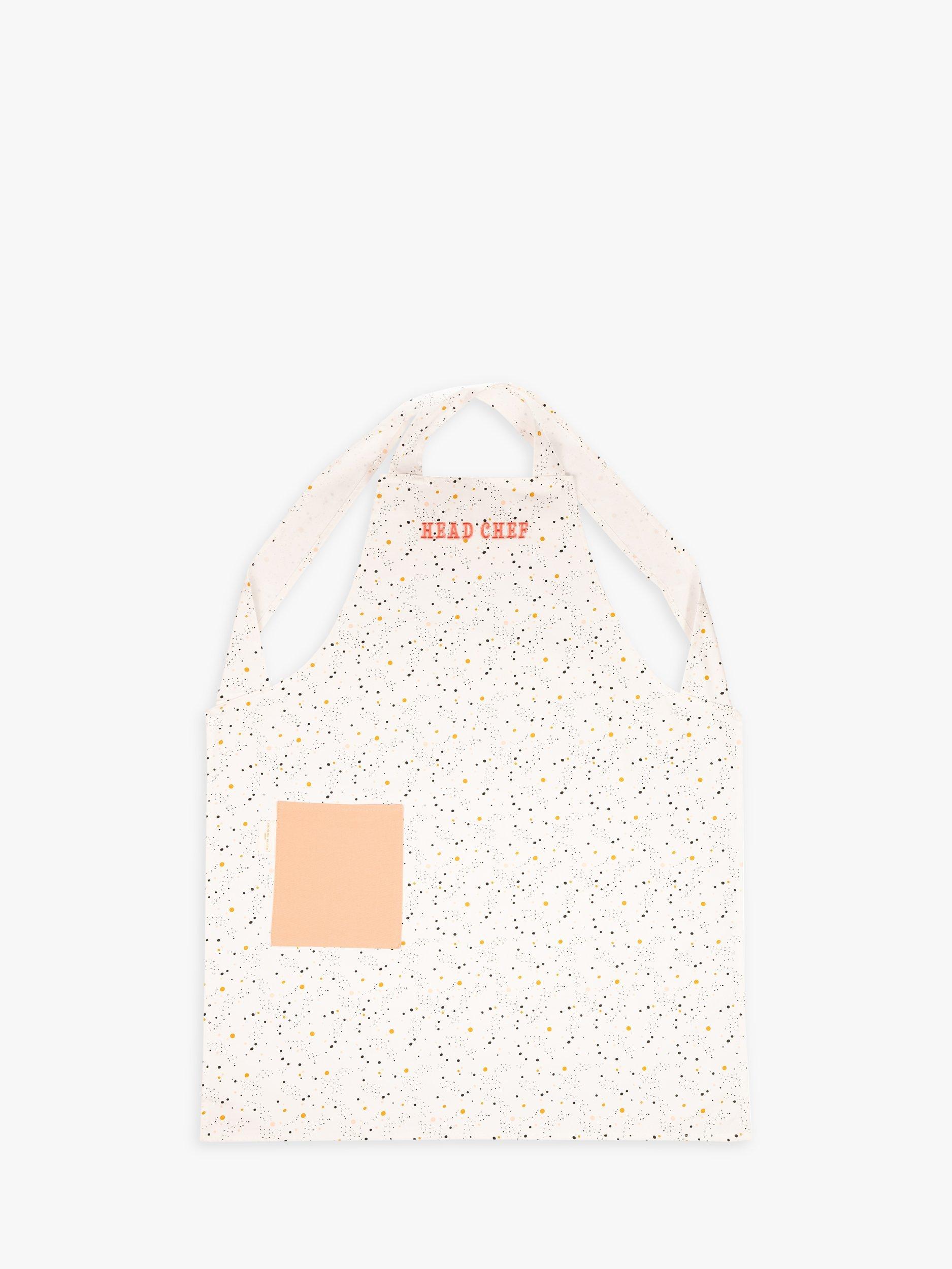 Yvonne Ellen 'Head Chef' Cotton Apron, Pink/Multi