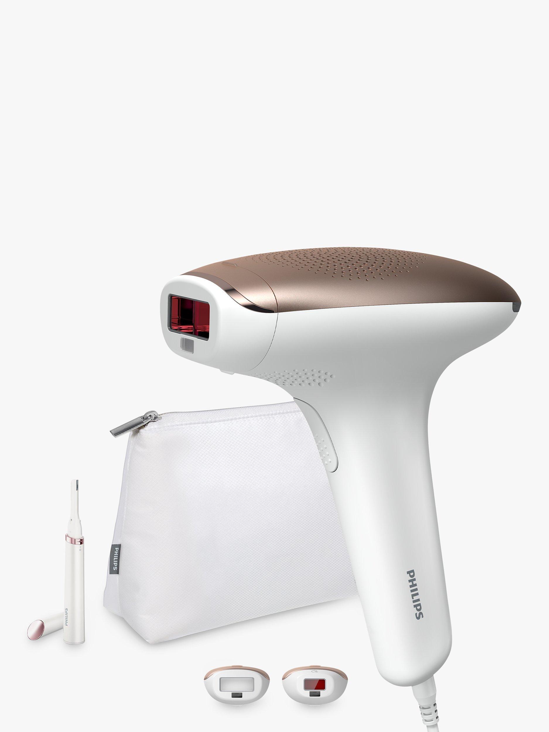 Philips Lumea BRI921 00 7000 Series IPL Hair Removal Device with Satin Compact Pen Trimmer 2 Attachments for Body and Face White