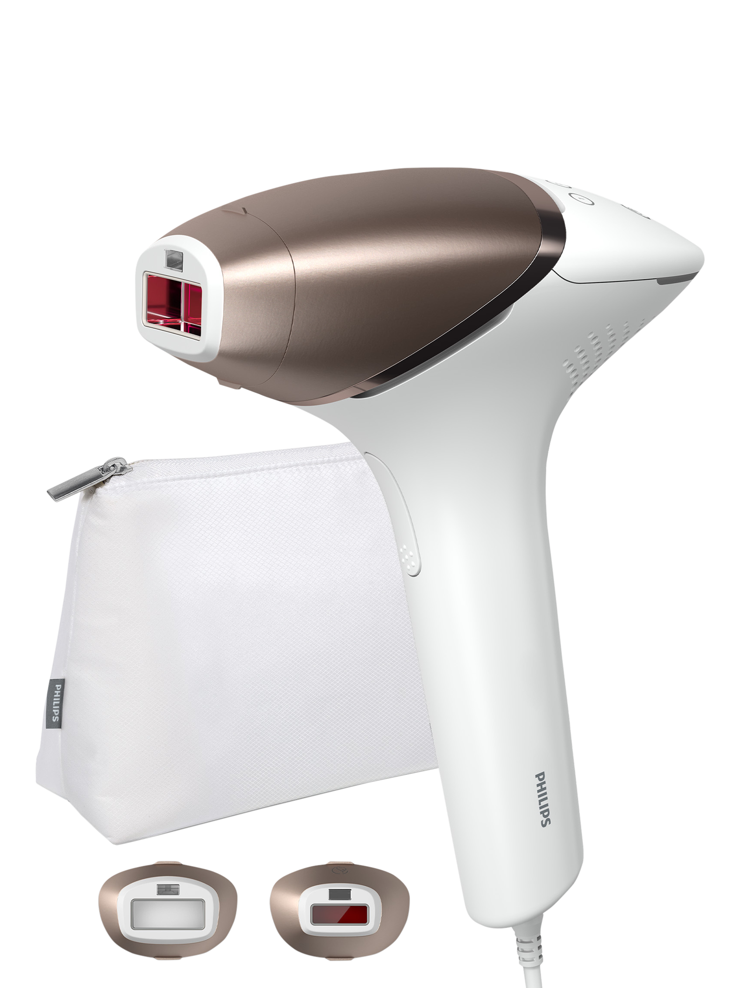 Philips Lumea BRI945 00 8000 Series IPL Hair Removal Device with SenseIQ Technology 2 Attachments for Body and Face White