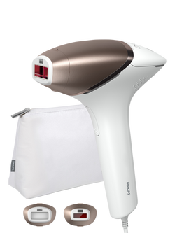 Philips Lumea Series 8000 BRI945/00 IPL Hair Removal Device with 2 Smart Attachments, White, White