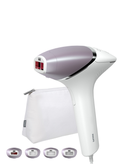 Philips Lumea Series 8000 BRI947/00 IPL Hair Removal Device with 4 Smart Attachments, White, White