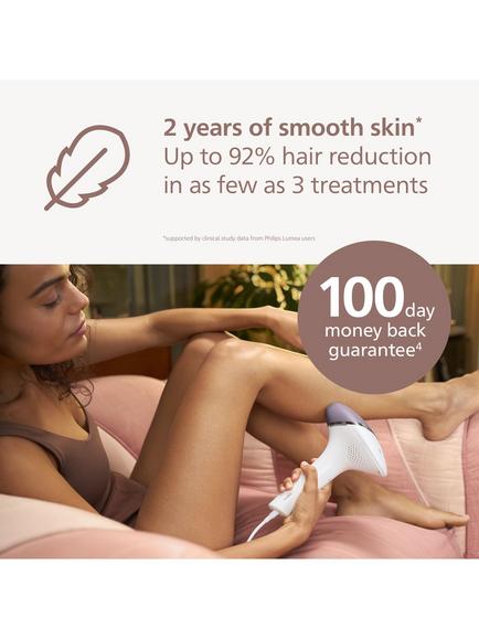 Philips Lumea Series 8000 BRI947/00 IPL Hair Removal Device with 4 Smart Attachments, White - view 2, White