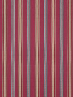 Sanderson Valley Stripe Furnishing Fabric, Mulberry/Blue
