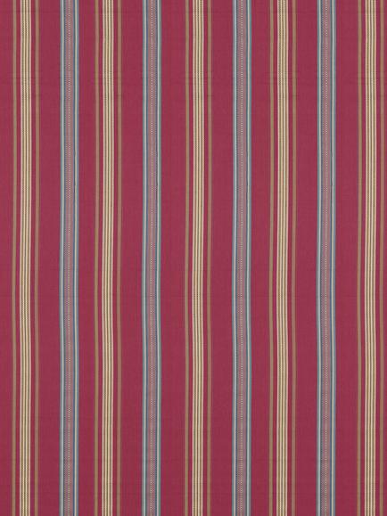 Sanderson Valley Stripe Furnishing Fabric, Mulberry/Blue