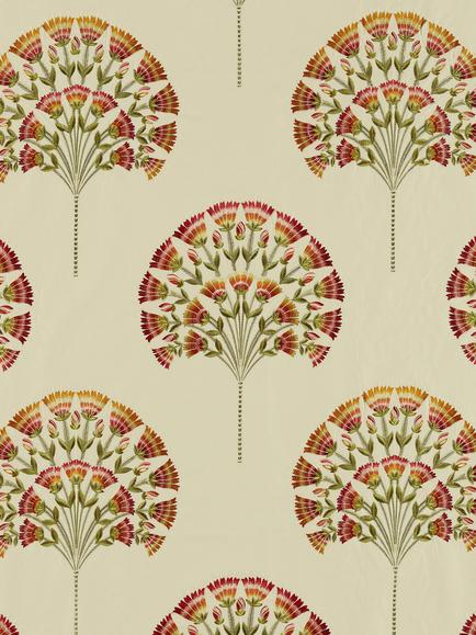 Sanderson Wild Tulip Furnishing Fabric, Amber/Cream