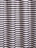 John Lewis Textured Horizontal Stripe Recycled Polyester Shower Curtain, Graphite