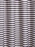 John Lewis Textured Horizontal Stripe Recycled Polyester Shower Curtain, Graphite