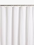 John Lewis Textured Seersucker Recycled Polyester Shower Curtain, White