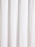 John Lewis Textured Seersucker Recycled Polyester Shower Curtain, White