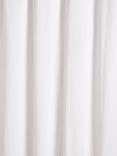 John Lewis Textured Seersucker Recycled Polyester Shower Curtain, White