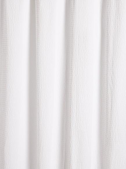 John Lewis Textured Seersucker Recycled Polyester Shower Curtain, White - view 2, White