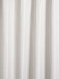 John Lewis Textured Waffle Recycled Polyester Shower Curtain, Grey