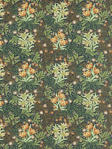 Morris & Co. Bower Furnishing Fabric, Indigo