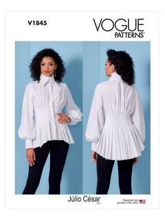 Vogue Misses' Peplum Shirt Sewing Pattern, V1845B5