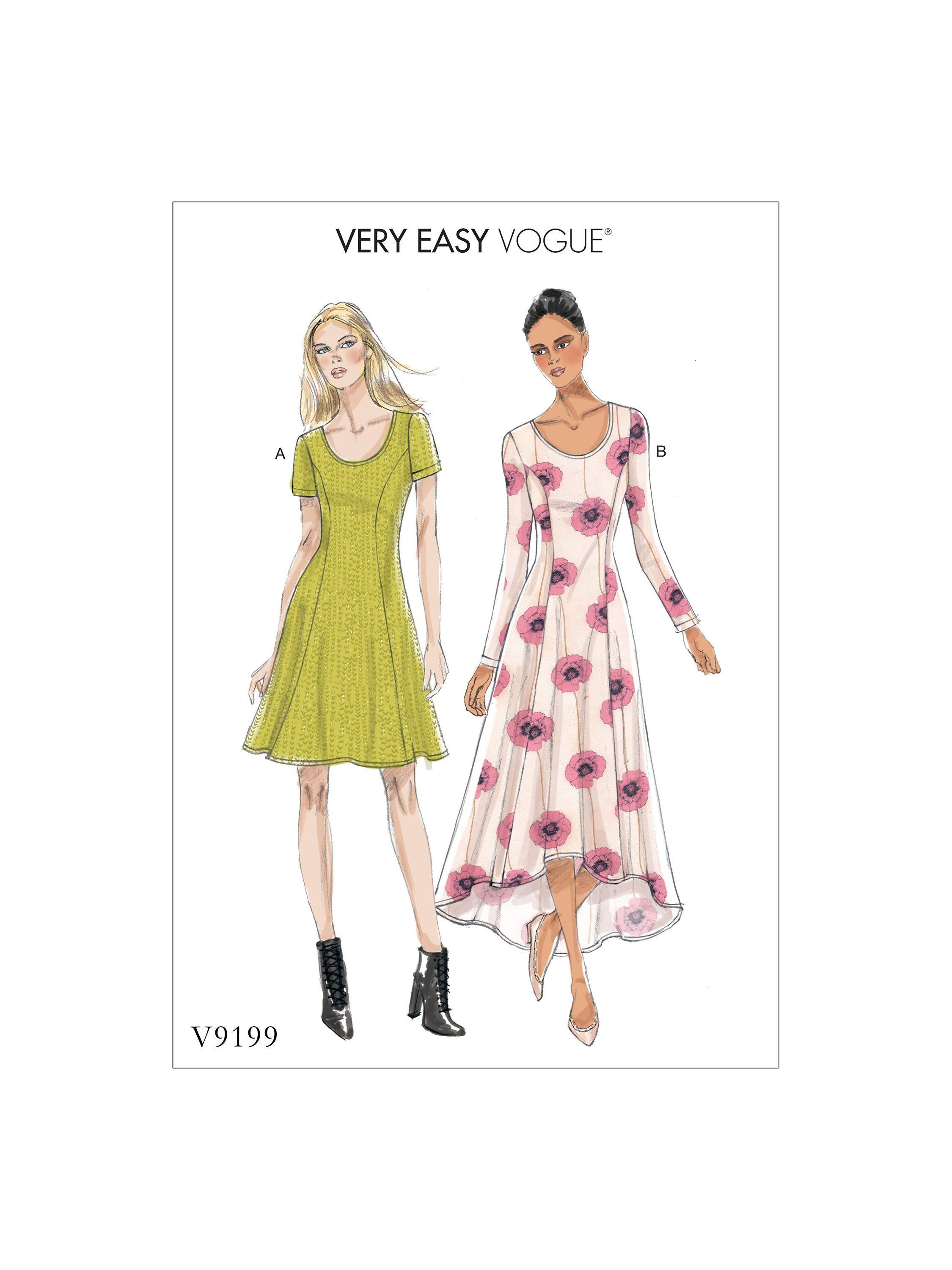 Vogue Misses' Pullover Dress Sewing Pattern, V9199E5