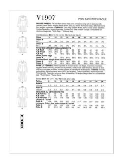 Vogue Misses' Cowl Neck Fit and Flare Dress Sewing Pattern, V1907 - view 2, 