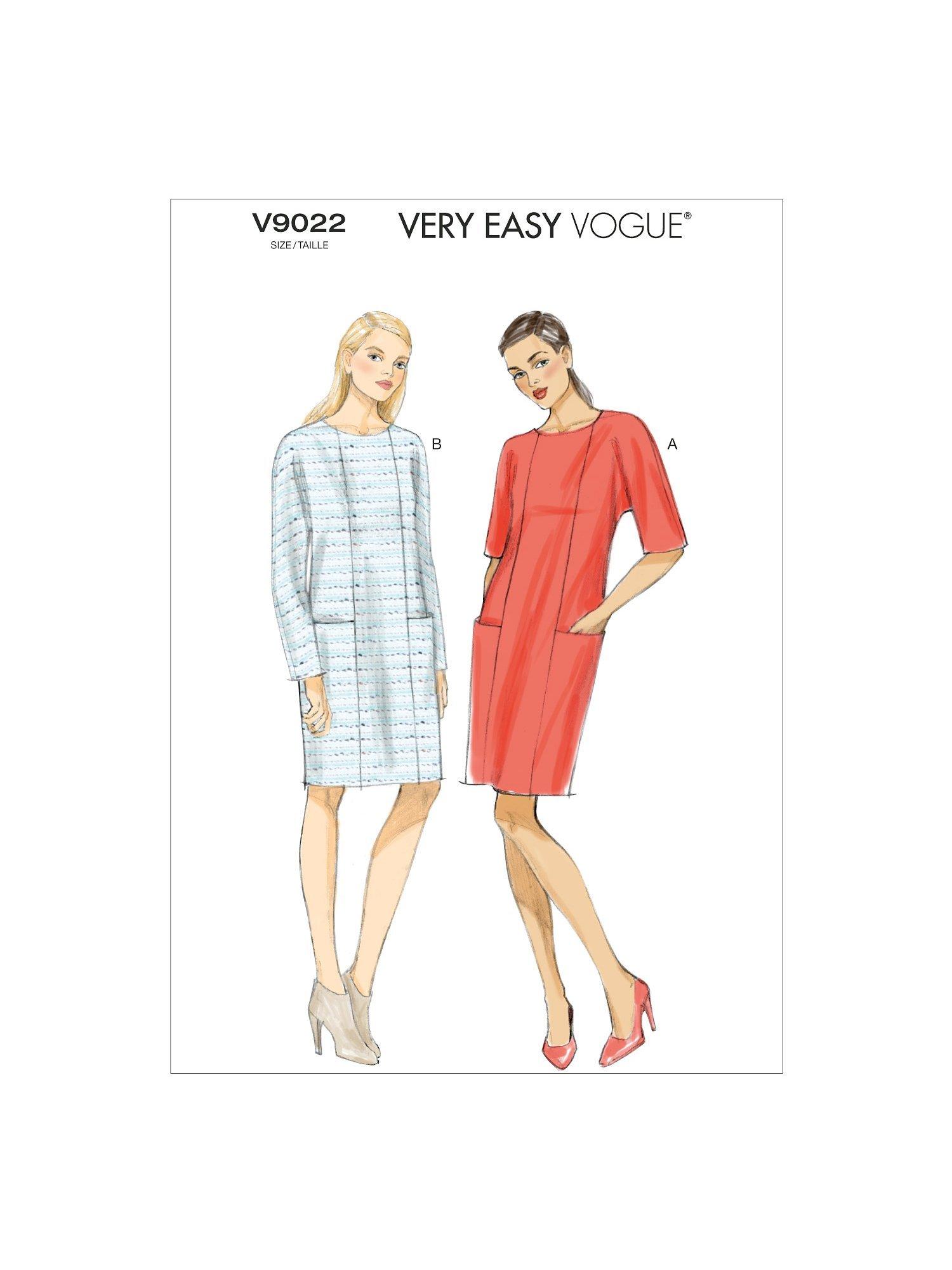Vogue Misses' Fitted Pullover Dress Sewing Pattern, V9022Y