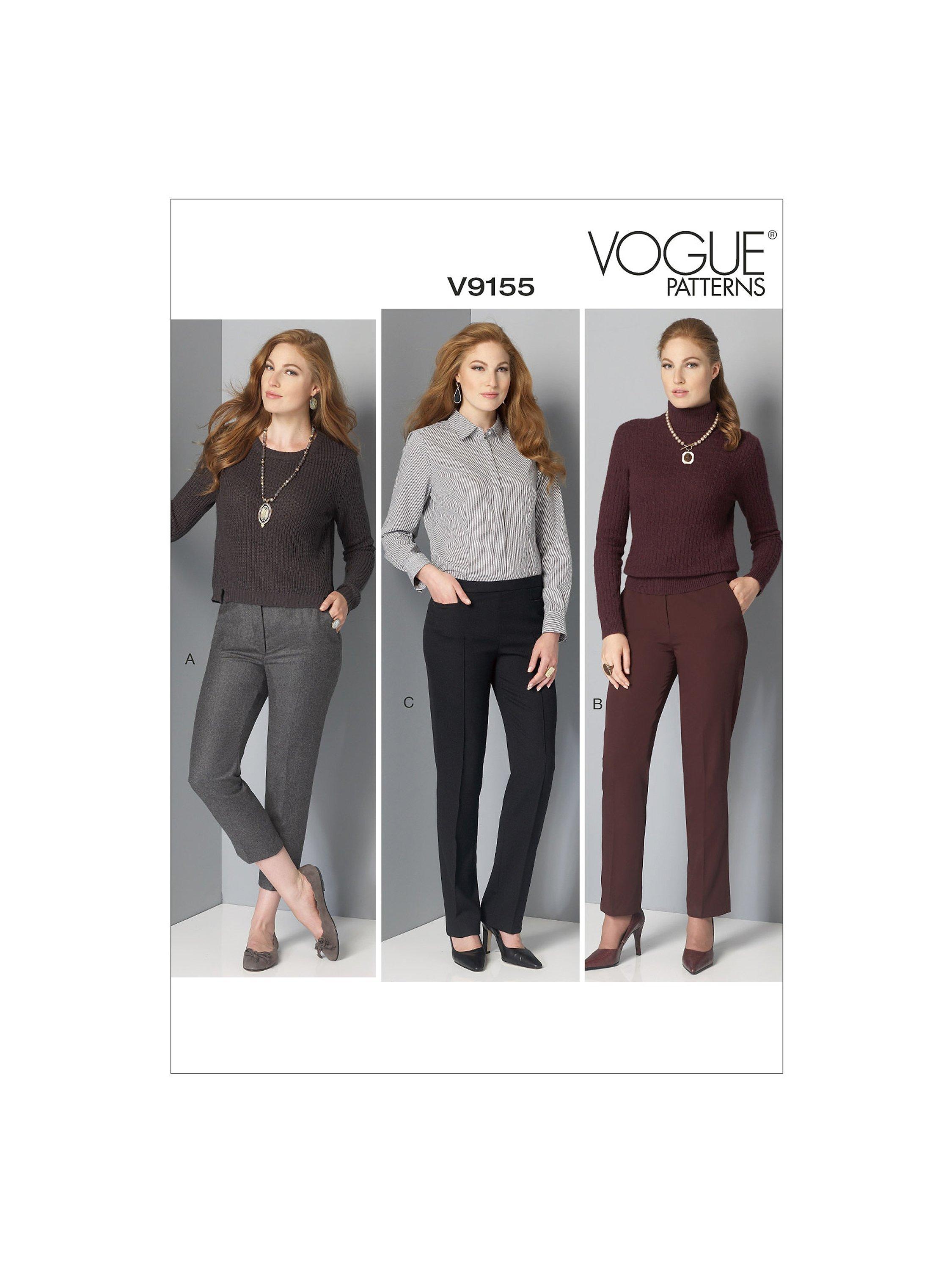 Vogue Misses' Tapered Trousers Sewing Pattern, V9155