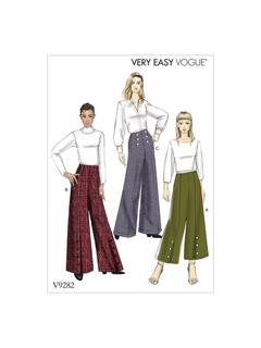 Vogue Misses' Semi Fitted Trousers Sewing Pattern, V9282OSZ