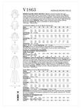 Vogue Misses' Vintage Blouse, Skirt and Belt Sewing Pattern, V1863