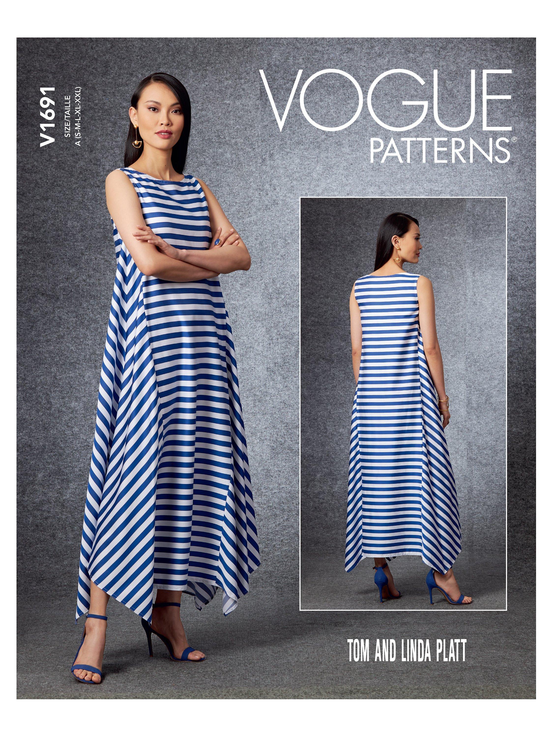 Vogue Misses' Loose Fitting Pullover Dress Sewing Pattern, V1691A