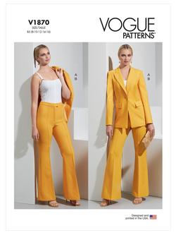 Vogue Misses' Jacket and Trousers Sewing Pattern, V1870, 