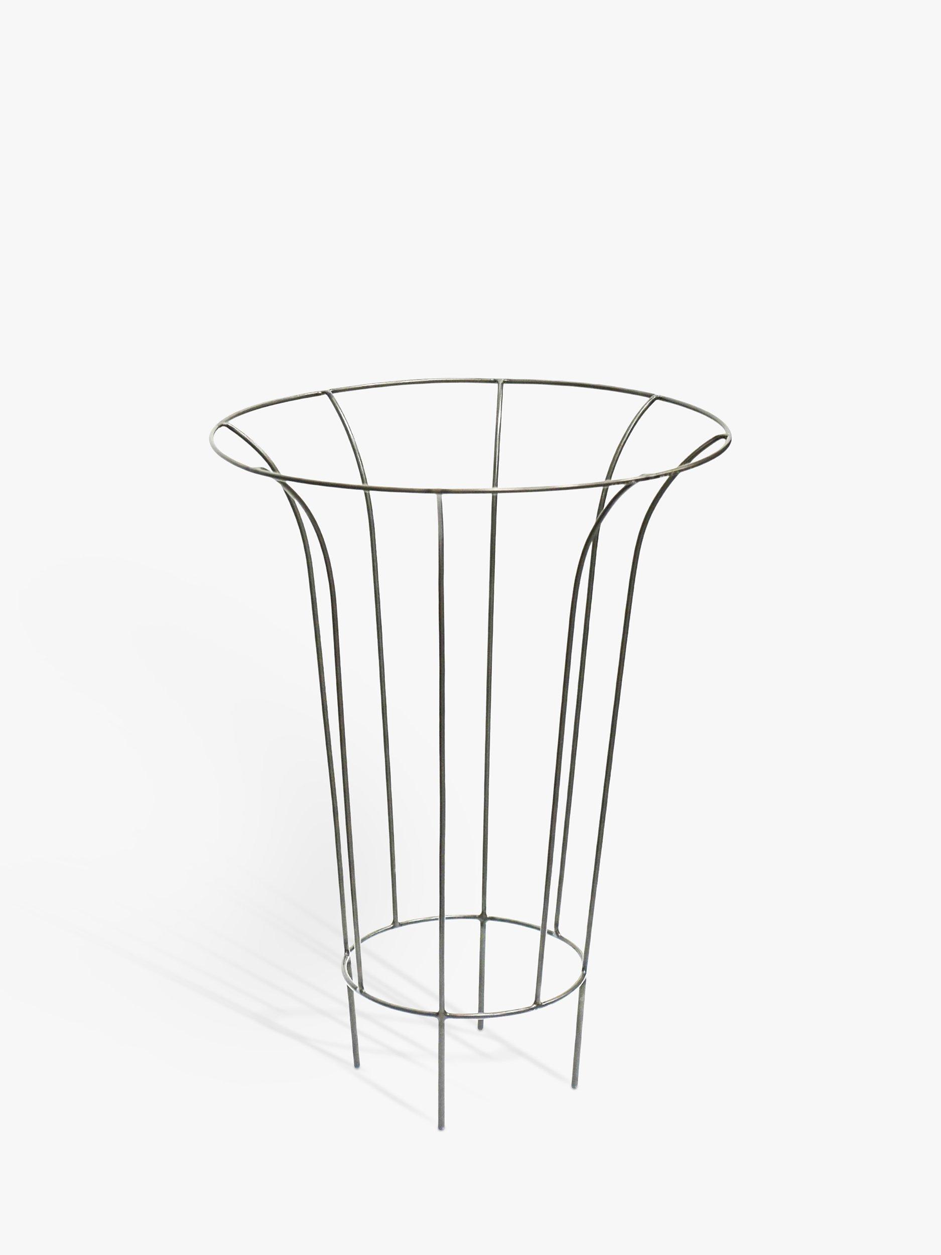 Ivyline Climbing Plant Fluted Metal Support, Zinc