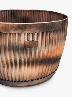 Ivyline Hampton Outdoor Bowl Planter, Set of 2, Copper - view 2, Copper