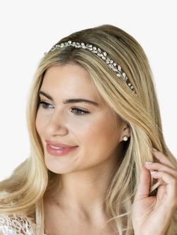 Ivory & Co. Bohemia Silver Plated Crystal Hair Vine, Silver - view 2, Silver