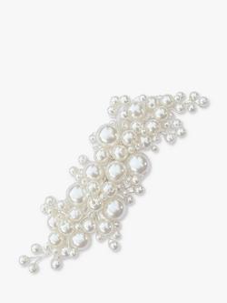 Ivory & Co. Pearl Blossom Silver Plated Hair Clip, Silver, Silver