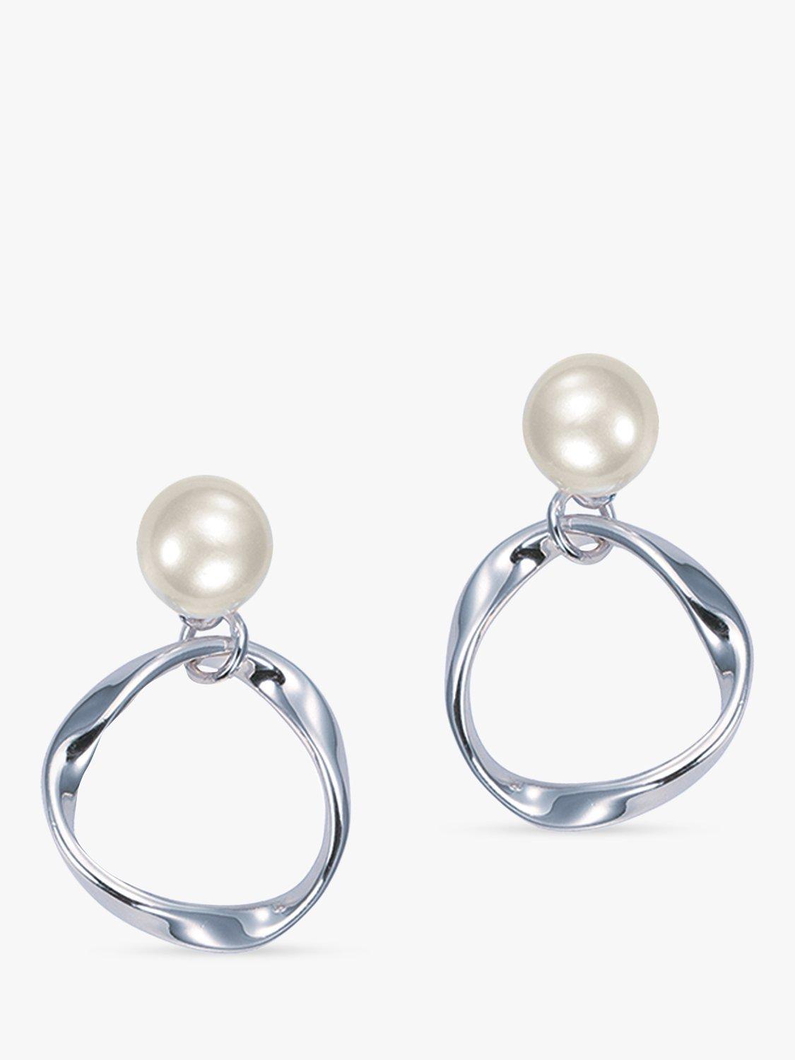 Ivory & Co. Turin Drop Earrings, Silver