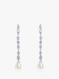 Ivory & Co. Melbourne Crystal & Faux Pearl Drop Earrings